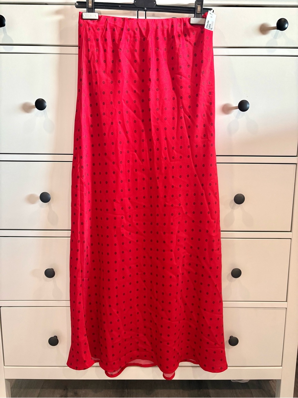 NWT Red Polka Dot Maxi Skirt